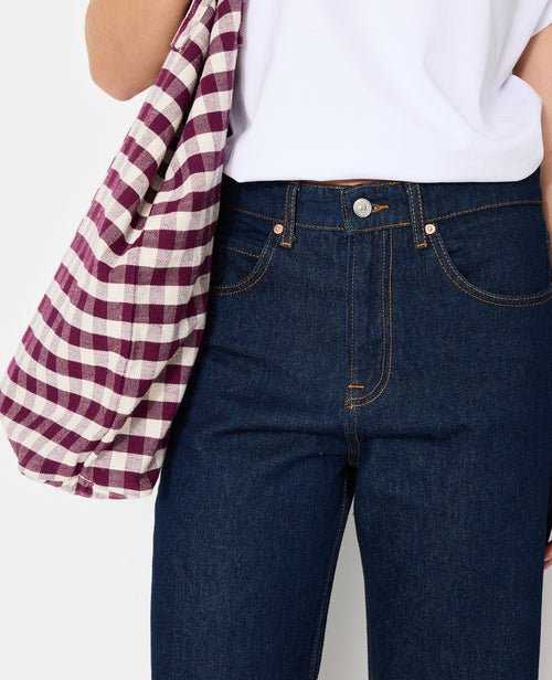 Jean straight taille haute avec grands revers - PIMKIE - 3