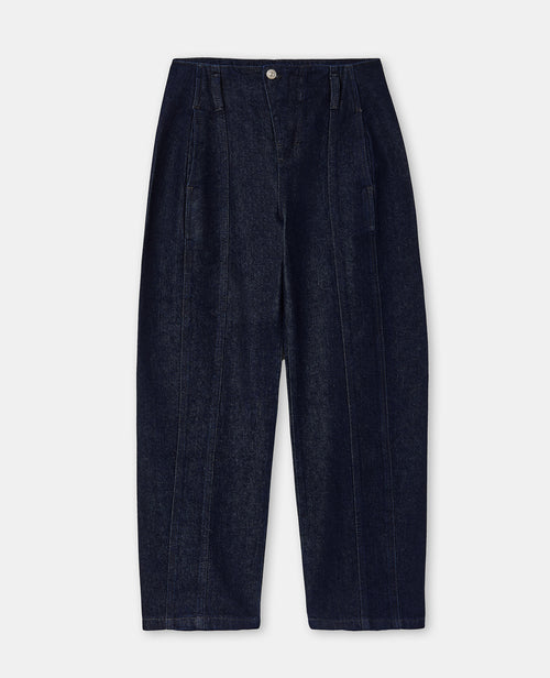 Jean barrel avec jeux de couture et bouton décalé - PIMKIE - 4