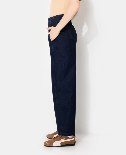 Jean barrel avec jeux de couture et bouton décalé - PIMKIE - 6