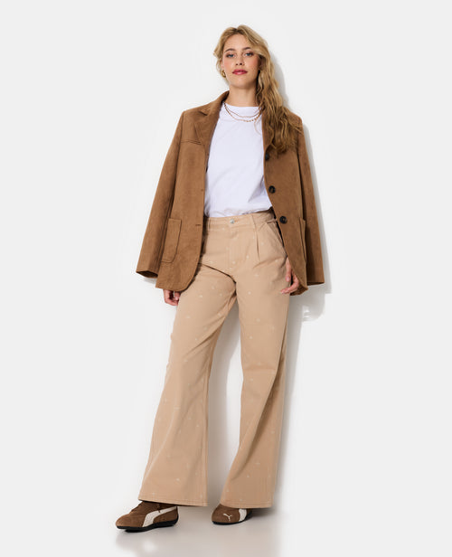 Jean straight avec broderies - PIMKIE - 1