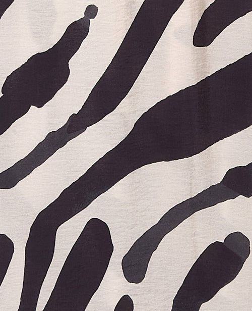 Pantalon fluide avec lien coulissé motifs zébrés - PIMKIE - 8