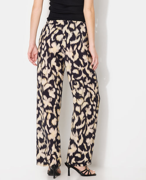 Pantalon fluide avec lien coulissé motifs flous - PIMKIE - 6