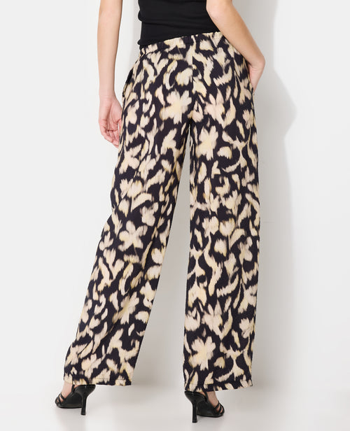 Pantalon fluide avec lien coulissé motifs flous - PIMKIE - 7