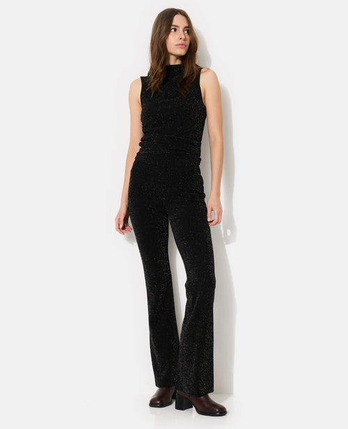 Pantalon flare en maille avec fils lurex - PIMKIE - 1