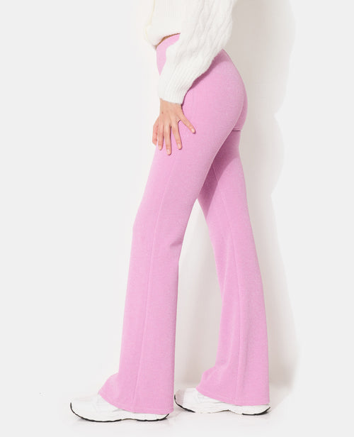 Pantalon flare en maille avec fils lurex - PIMKIE - 2