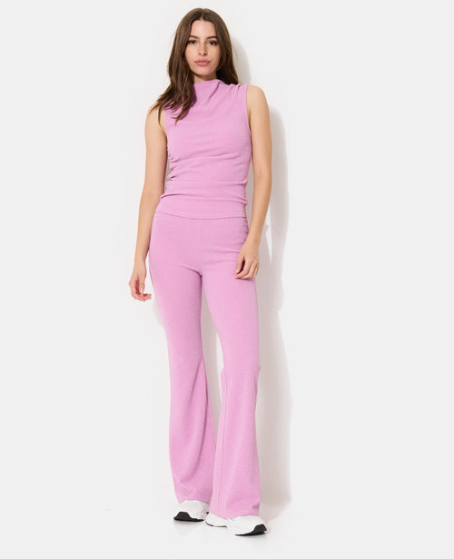 Pantalon flare en maille avec fils lurex - PIMKIE - 3