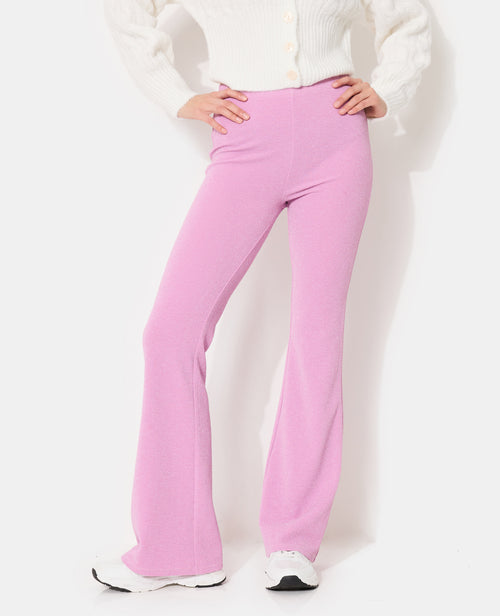 Pantalon flare en maille avec fils lurex - PIMKIE - 5