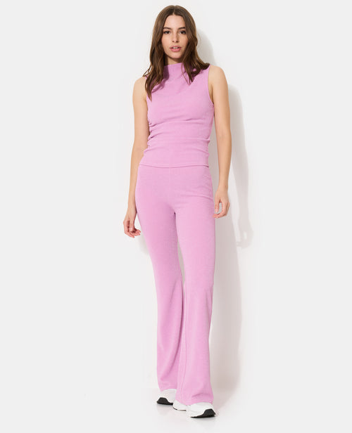 Pantalon flare en maille avec fils lurex - PIMKIE - 2