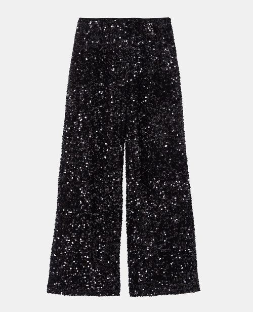 Pantalon large et droit avec sequins - PIMKIE - 4