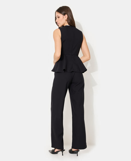 Combinaison pantalon sans manches forme peplum - PIMKIE - 6
