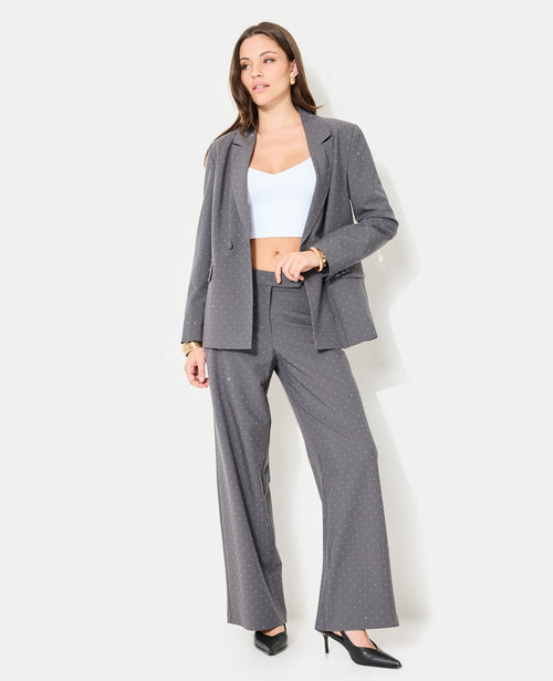 Pantalon droit avec mini strass - PIMKIE - 1