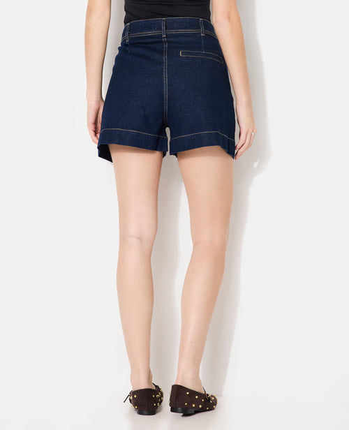 Short en jean taille haute avec pinces - PIMKIE - 6
