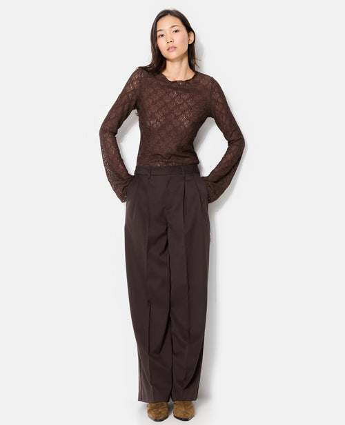 Pantalon city large avec pinces - PIMKIE - 1