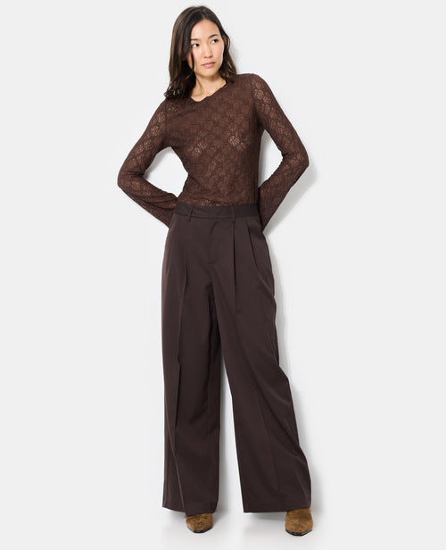 Pantalon city large avec pinces - PIMKIE - 3