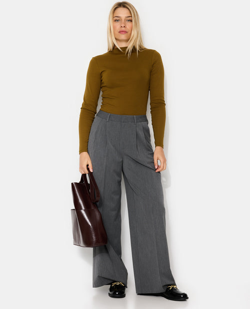 Pantalon city large avec pinces - PIMKIE - 1