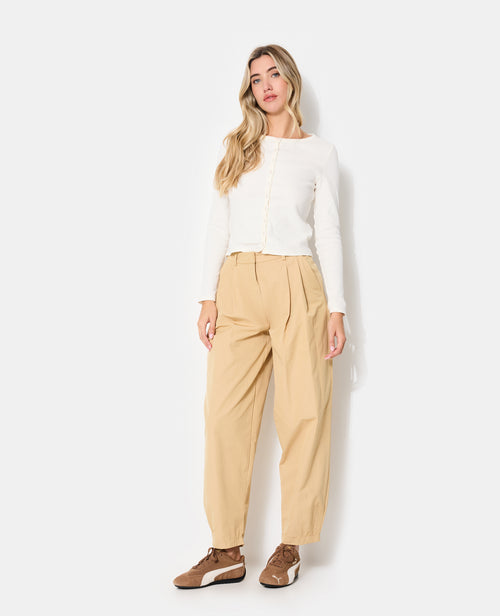 Pantalon barrel avec pinces - PIMKIE - 1