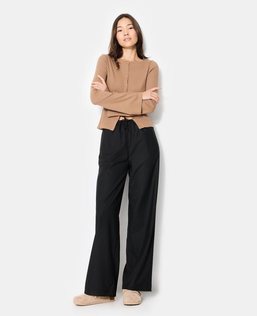 Pantalon droit avec ceinture élastiquée - PIMKIE - 3