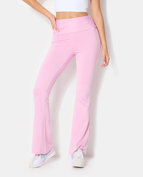 Pantalon flare en maille stretch avec ceinture revers - PIMKIE - 5