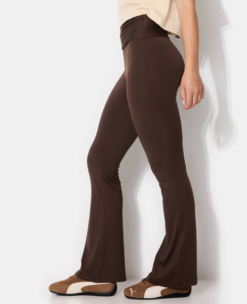 Pantalon flare en maille stretch avec ceinture revers - PIMKIE - 2