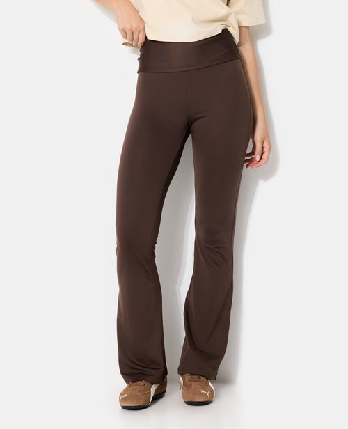Pantalon flare en maille stretch avec ceinture revers - PIMKIE - 5