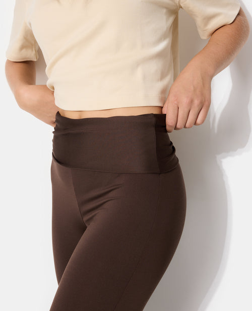 Pantalon flare en maille stretch avec ceinture revers - PIMKIE - 7