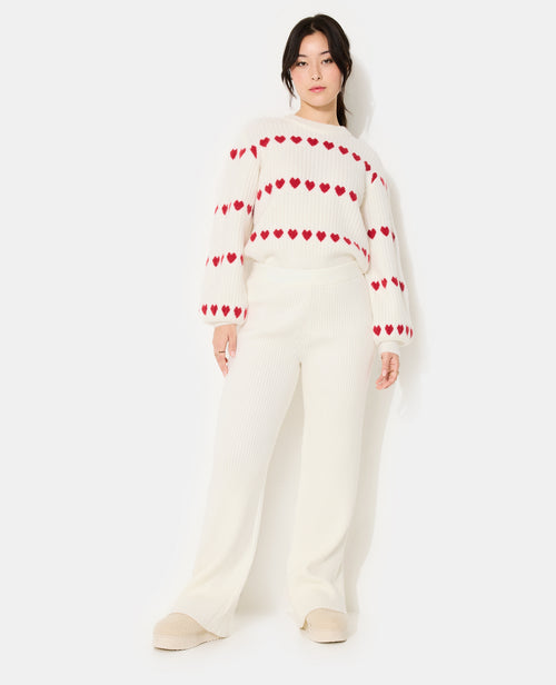 Pantalon en maille côtelée épaisse - PIMKIE - 1