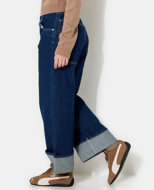 Jean baggy taille medium avec revers - PIMKIE - 2