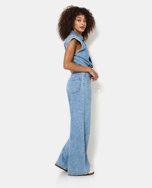 Combinaison en jean sans manches - PIMKIE - 2