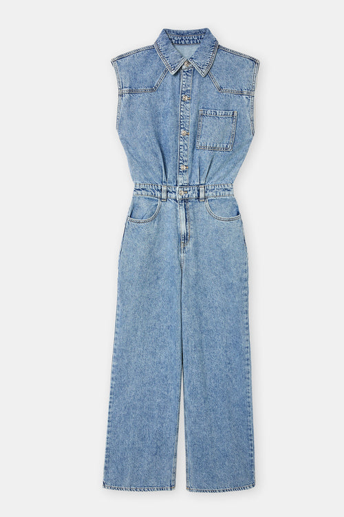 Combinaison en jean sans manches - PIMKIE - 4