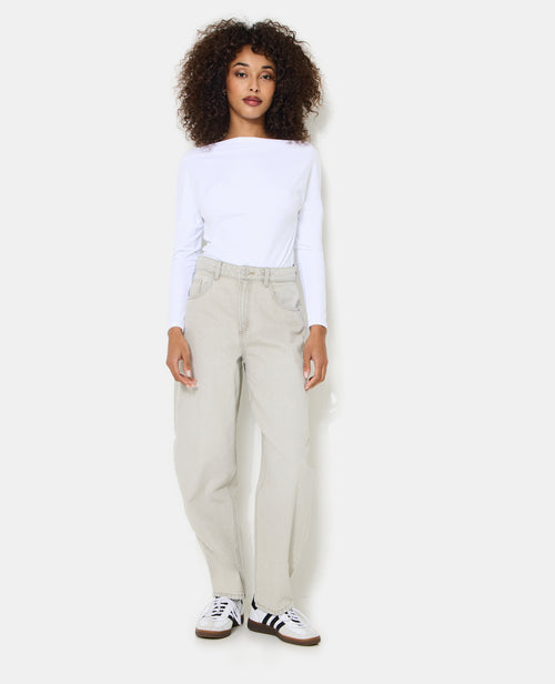 Jean barrel taille haute - PIMKIE - 8