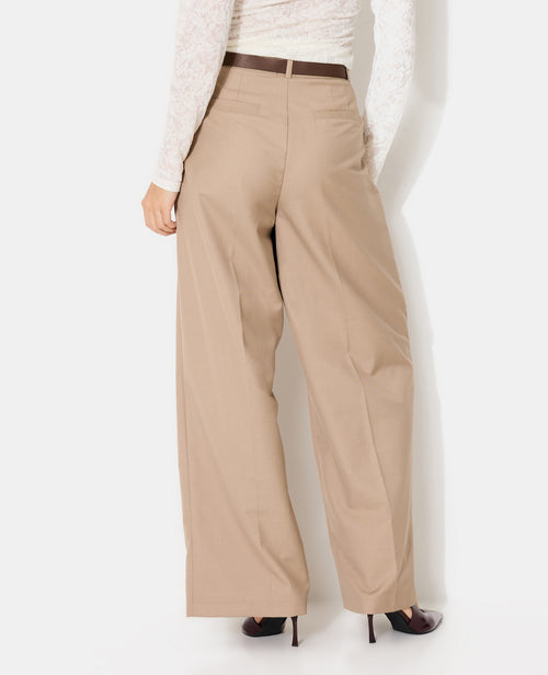 Pantalon large taille haute avec ceinture - PIMKIE - 6