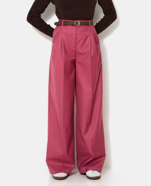 Pantalon large taille haute avec ceinture - PIMKIE - 5