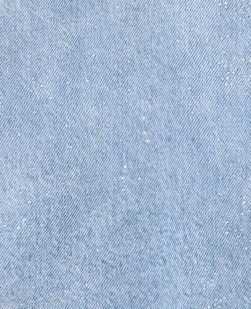 Short en jean taille haute avec mini strass - PIMKIE - 7