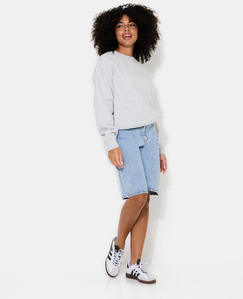 Bermuda en jean taille haute avec mini-strass - PIMKIE - 3