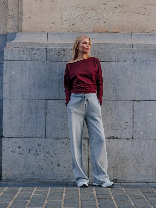 Pantalon de jogging bas droits en molleton - PIMKIE - 1