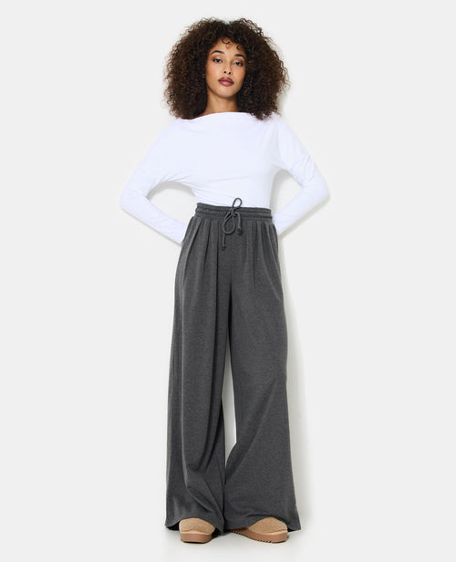 Pantalon de jogging extra large avec pinces bas droits - PIMKIE - 1