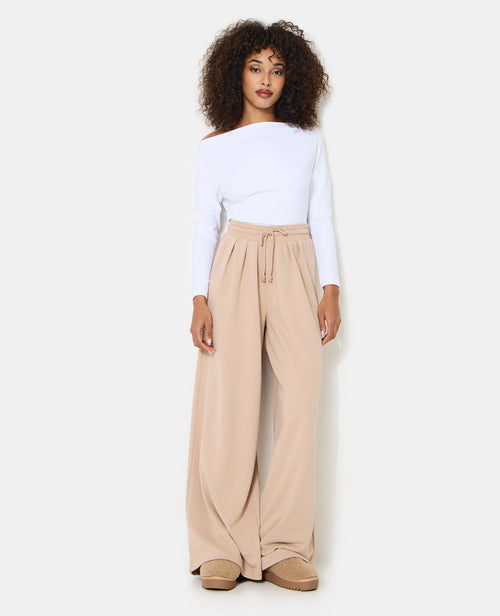 Pantalon de jogging extra large avec pinces bas droits - PIMKIE - 1