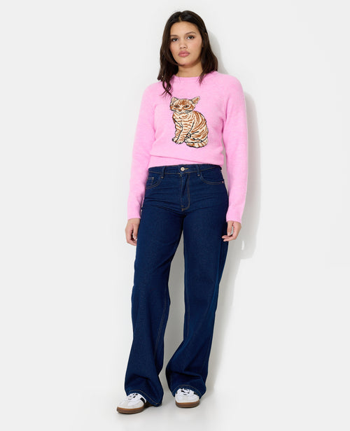 J71-2 / Jean wide loose taille medium - PIMKIE - 1
