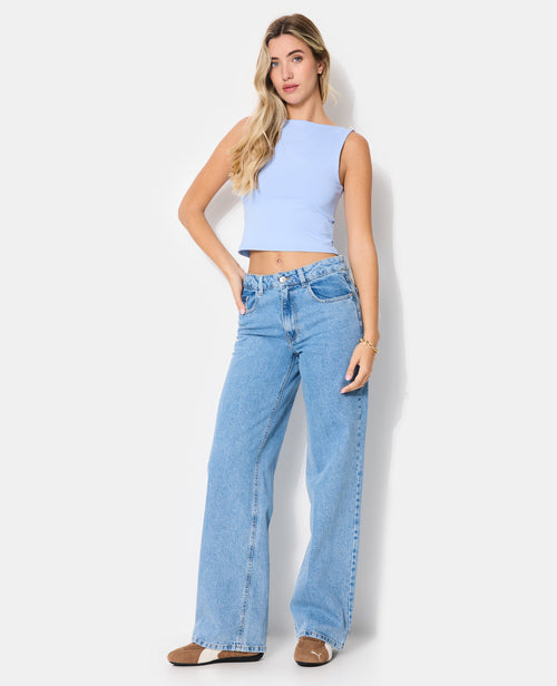 J71-2 / Jean wide loose taille medium - PIMKIE - 1