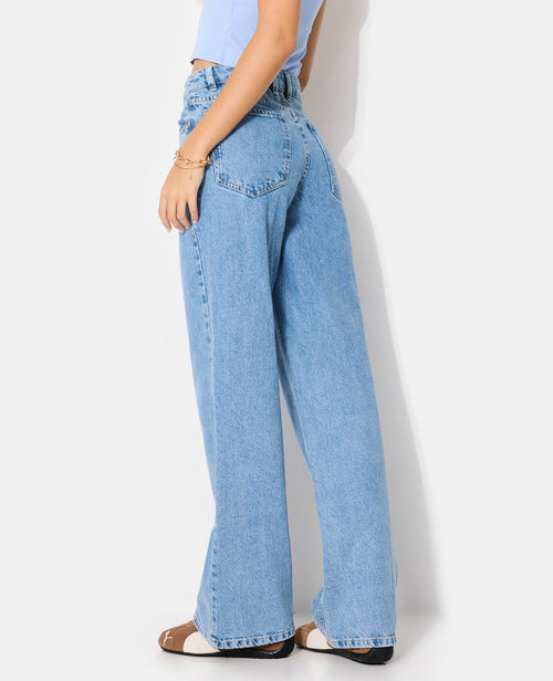 J71-2 / Jean wide loose taille medium - PIMKIE - 2