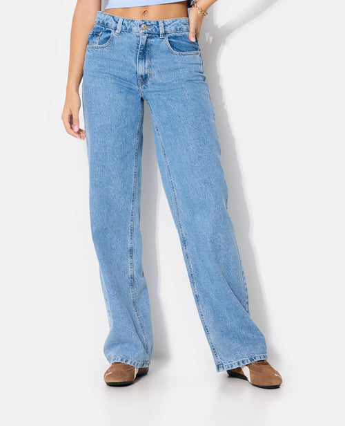 J71-2 / Jean wide loose taille medium - PIMKIE - 5