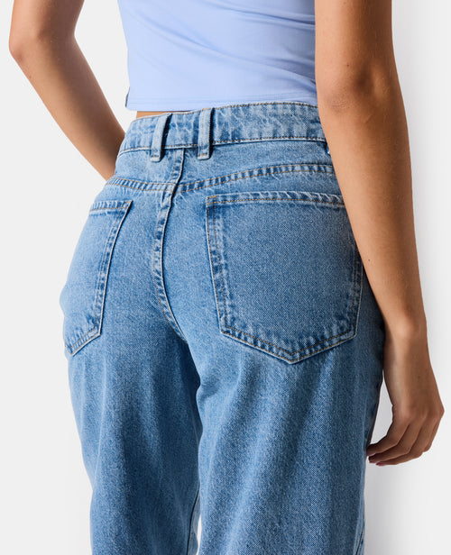 J71-2 / Jean wide loose taille medium - PIMKIE - 1