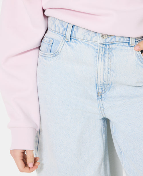 Jean barrel taille haute avec jeux de coutures - PIMKIE - 3