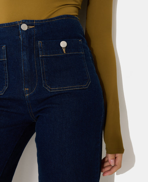 Jean wide taille haute avec poches plaquées - PIMKIE - 3