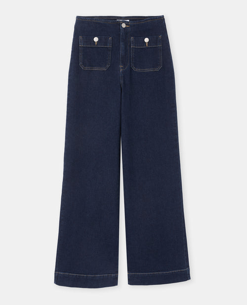 Jean wide taille haute avec poches plaquées - PIMKIE - 4