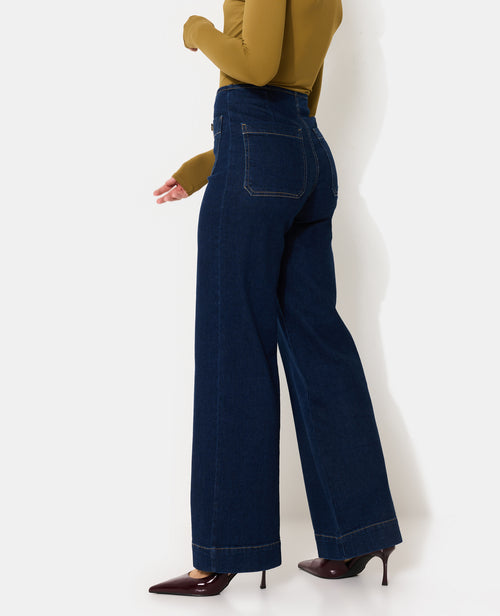 Jean wide taille haute avec poches plaquées - PIMKIE - 6