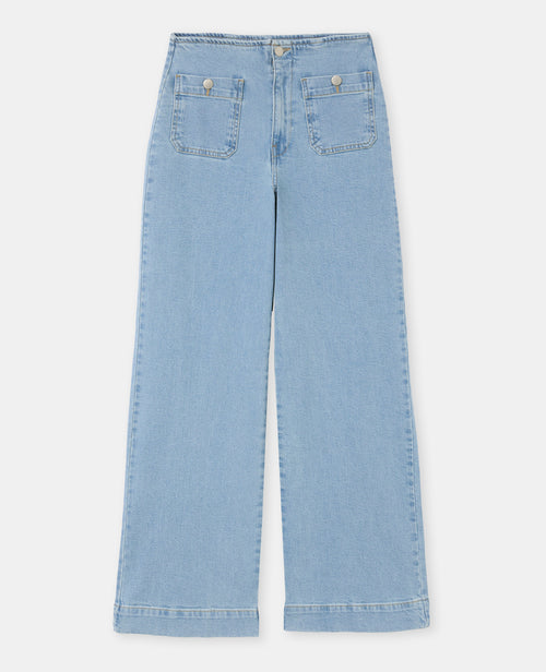 Jean wide taille haute avec poches plaquées - PIMKIE - 4