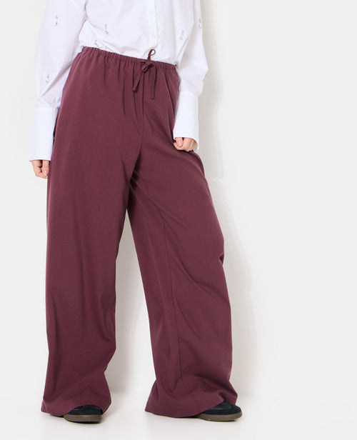 Pantalon droit et large avec lien coulissé - PIMKIE - 2