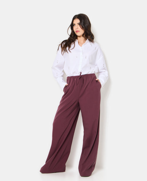 Pantalon droit et large avec lien coulissé - PIMKIE - 7
