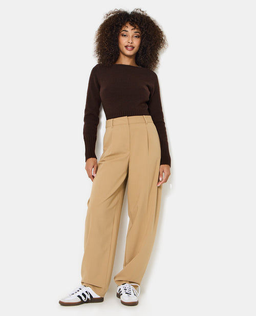 Pantalon barrel city avec pinces - PIMKIE - 1